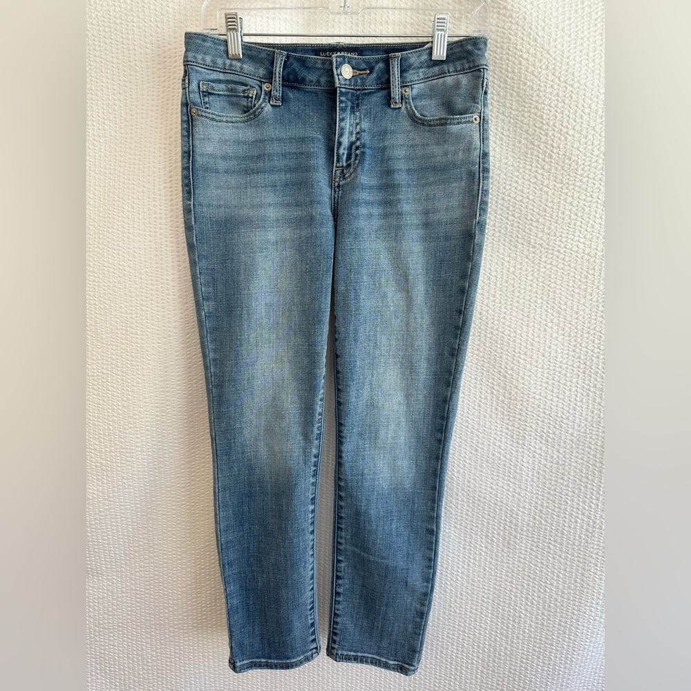 Lucky Brand Lolita Low Rise Crop Skinny Jeans Light Wash Blue Women’s 4/27